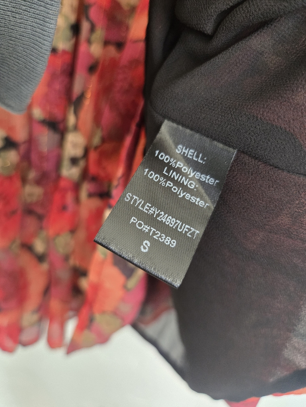 NWT Tuckernuck Pomander Place Floral Red Metallic Kenzo Dress, S - Picture 12 of 13